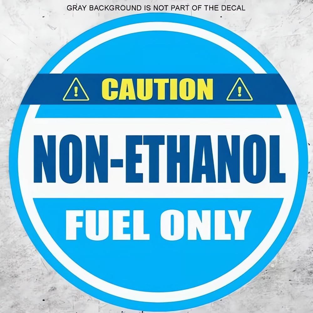 4Pack Non-Ethanol Fuel Only Decal Self Adhesive Sticker for ‌Car Truck Gasoline Gas Tank Can Weatherproof