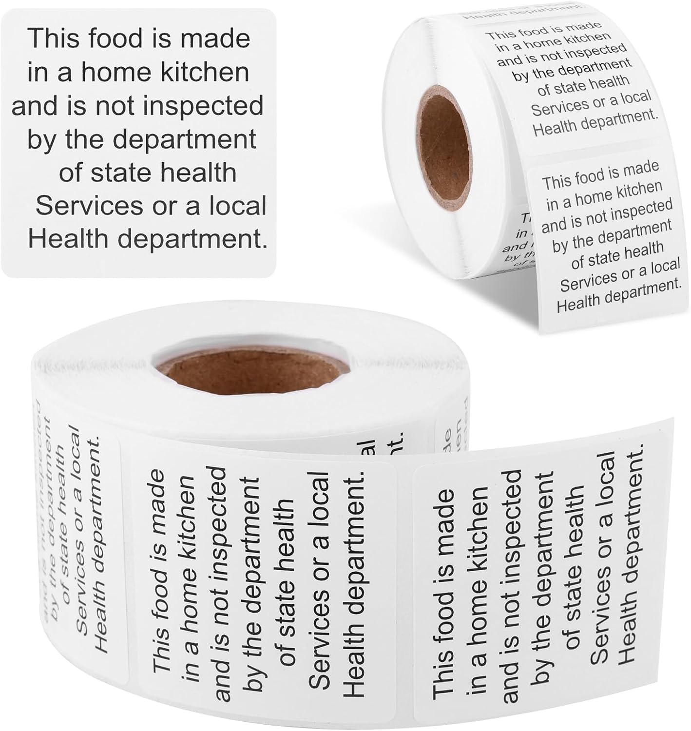 500pcs Cottage Food Law Allergy Labels Stickers