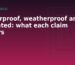 Waterproof, weatherproof and UV rated: what each claim covers - a guide from Brooklyn Decal