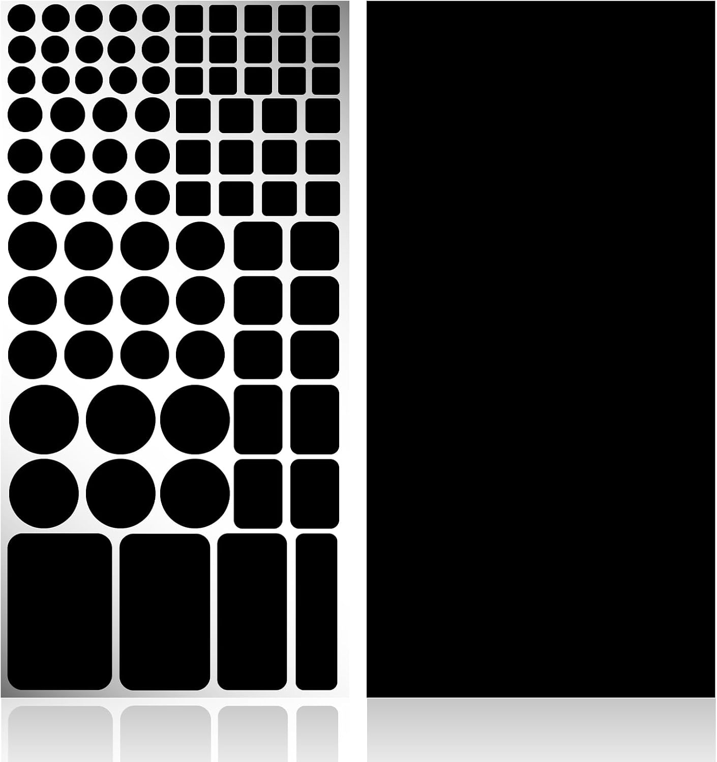 LED Light Blocking Stickers,Blackout Stickers for Electronic,2 Sheets LED Light Blocking Covers, LED Covers Blackout, Dimming 100% of LED Lights, (1 Cut Out + 1 Uncut)