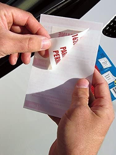 STICKER SHIELD – Windshield Sticker Applicator for Easy Application, Removal and Re-Application from Car to Car – 4 inch x 6 inch Sheets (Pack of 2 Sheets)